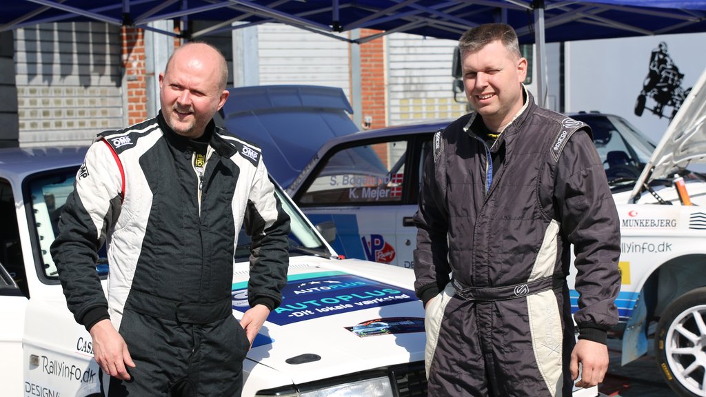 Heino Mejer (th) og Bo Mølgaard er klar til sæson 2019, og har med en generel 3. plads i Dansk Autoplus Super Rally i 2018, noget at forsvare
(Foto: rallypics.dk – Viggo Johansen)
